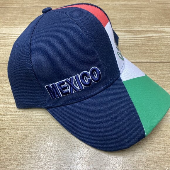 Men's Mexico Federal Eagle Flag Baseball Cap Adjustable Strapback Embroidered - Picture 4 of 10